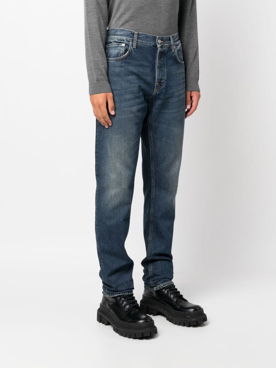 Department 5 Premium Slim Fit Denim Jeans For Men With Mid Rise And Skinny Leg Stonewashed
