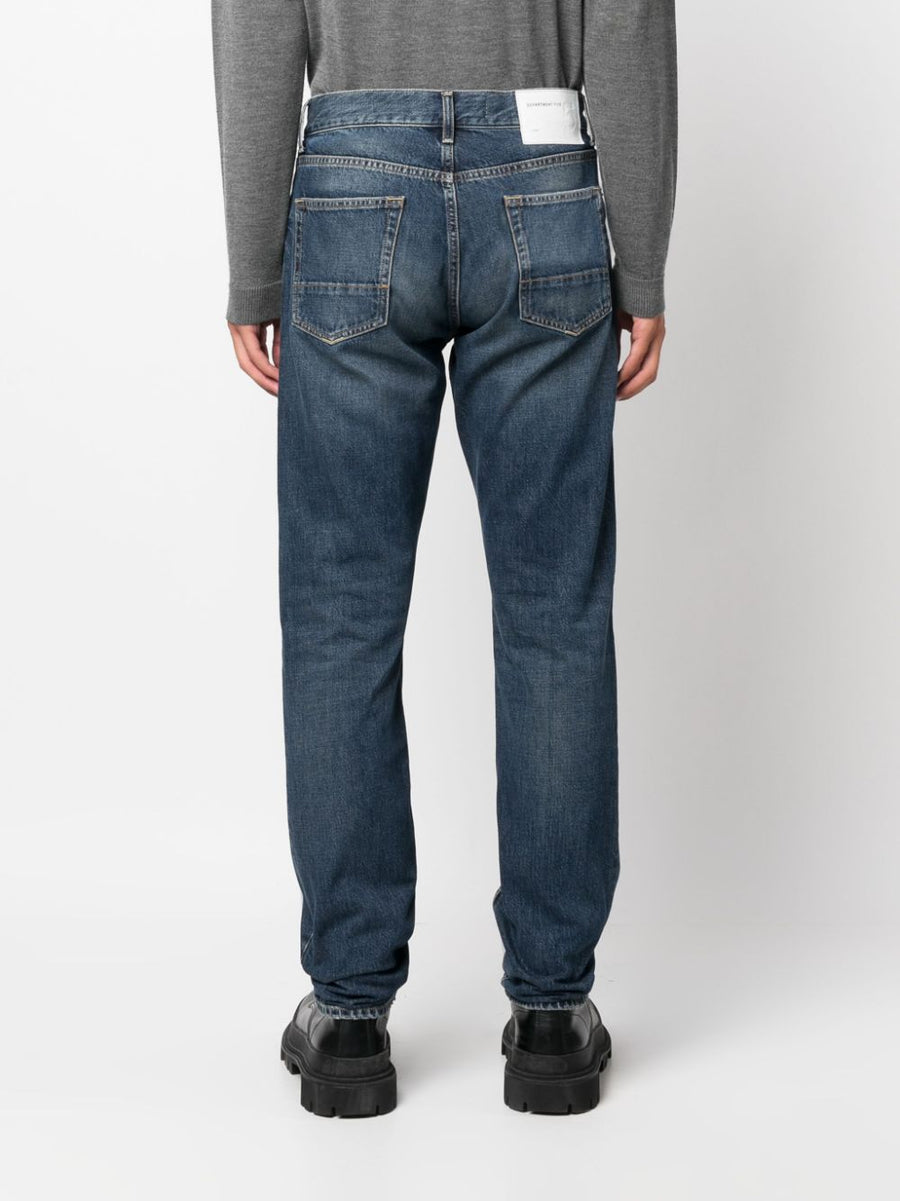 Department 5 Premium Slim Fit Denim Jeans For Men With Mid Rise And Skinny Leg Stonewashed