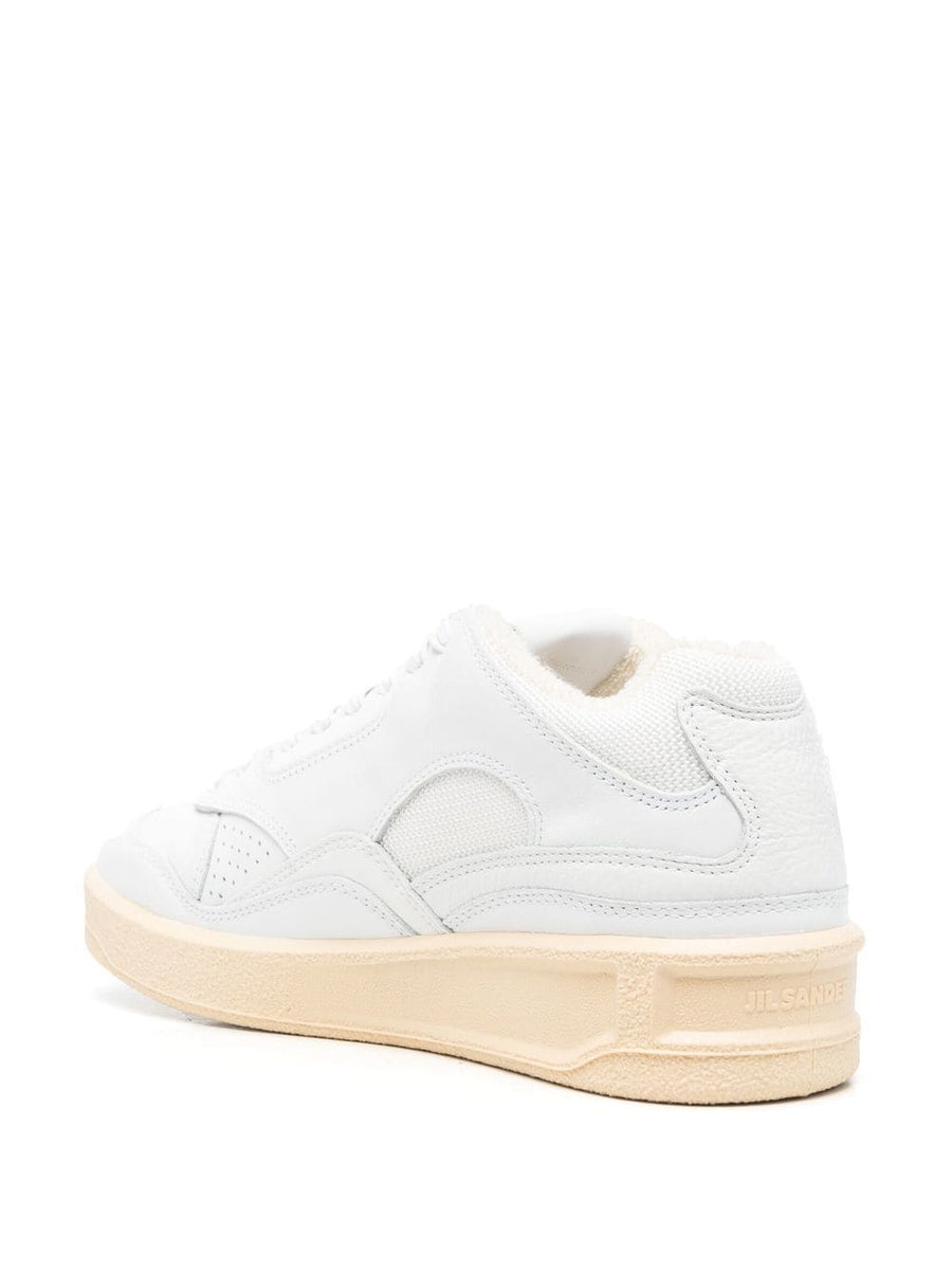 Jil Sander Panelled Low Top Leather Sneakers For Women Luxury Everyday Comfort Premium