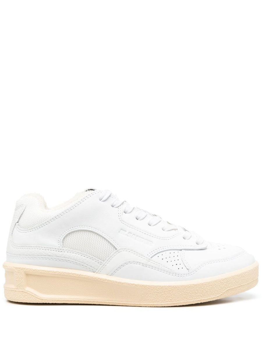 Jil Sander Panelled Low Top Leather Sneakers For Women Luxury Everyday Comfort Premium