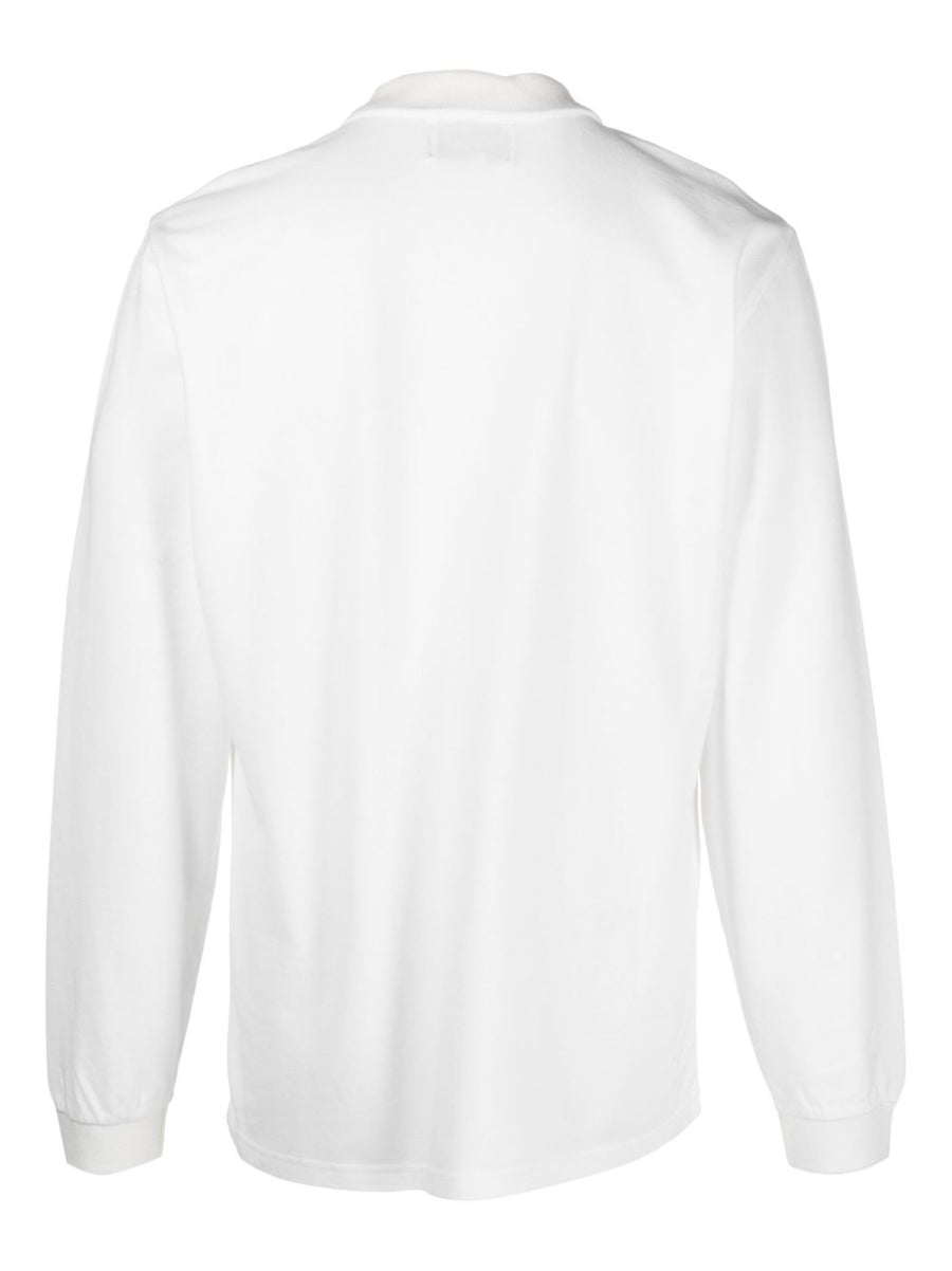 Palmes Organic Cotton Polo Shirt With Mister LS Logo Embroidery For Men Versatile Everyday Luxury