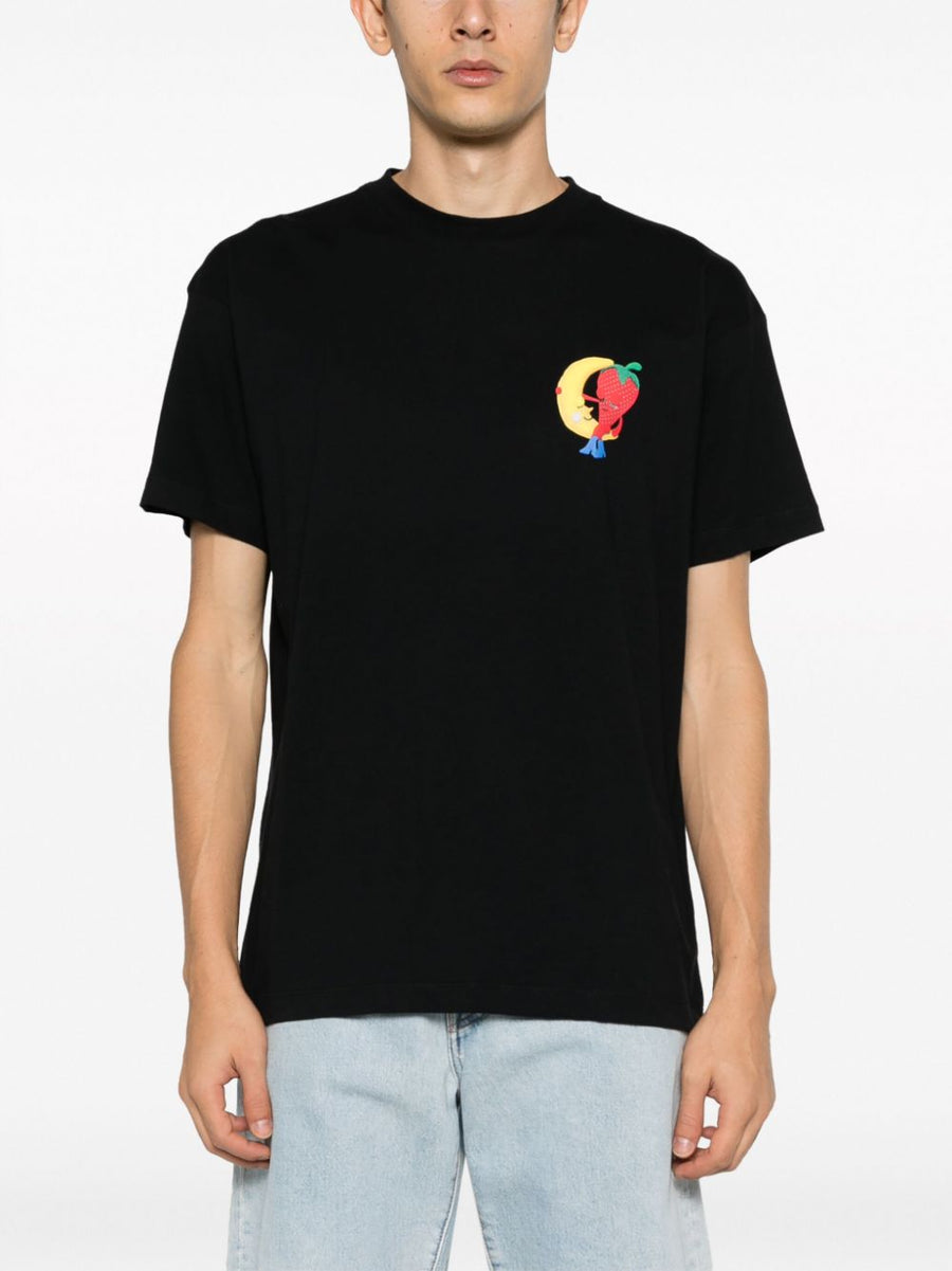 Sky High Farm Workwear Logo Cotton T Shirt Black Fifty Fifty Organic Recycled Blend Premium Comfort For Men