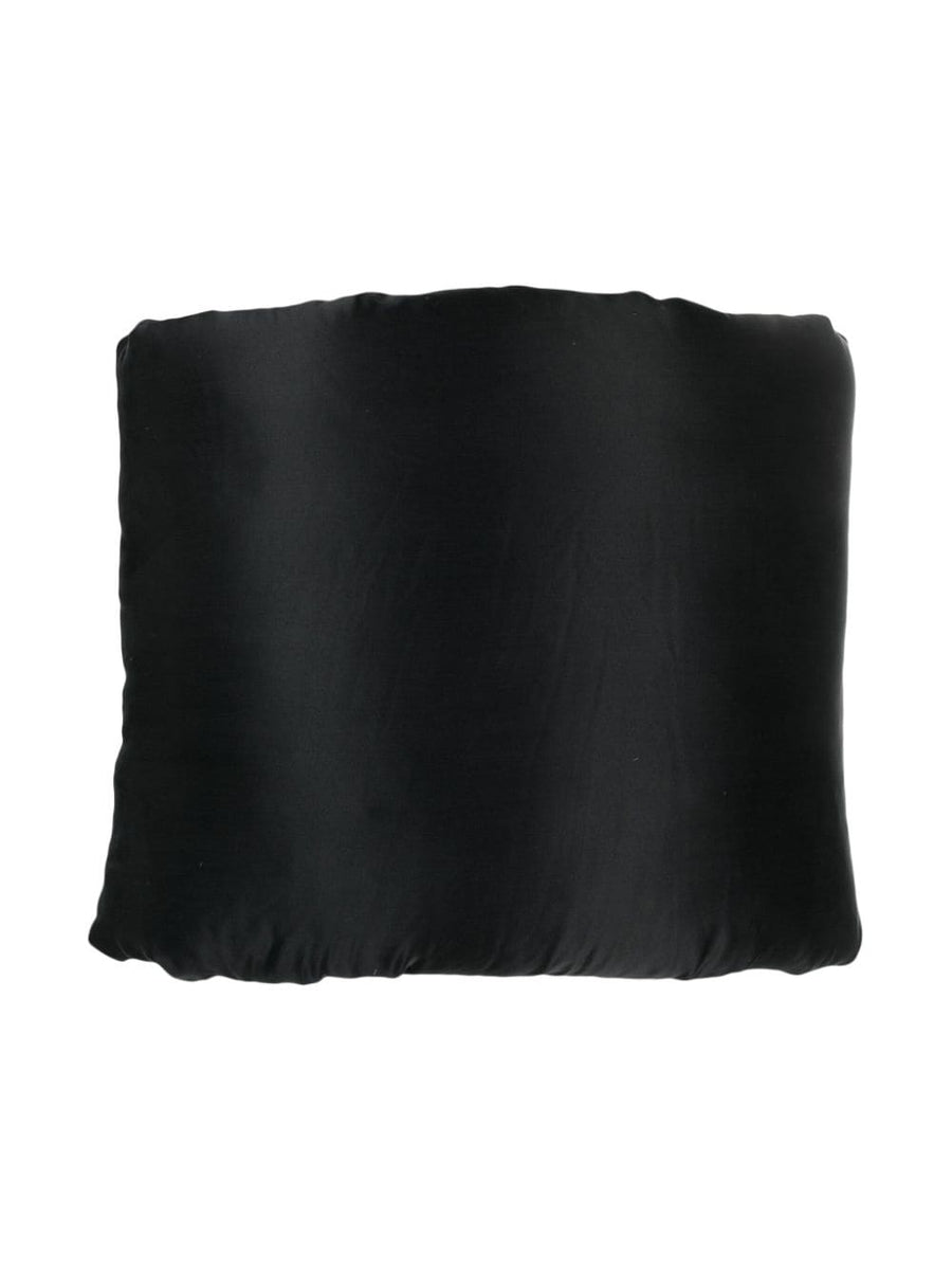 Rick Owens Padded Silk Scarf For Women Weather Ready Down Filled Satin Finish Luxury Accessory Silhouette