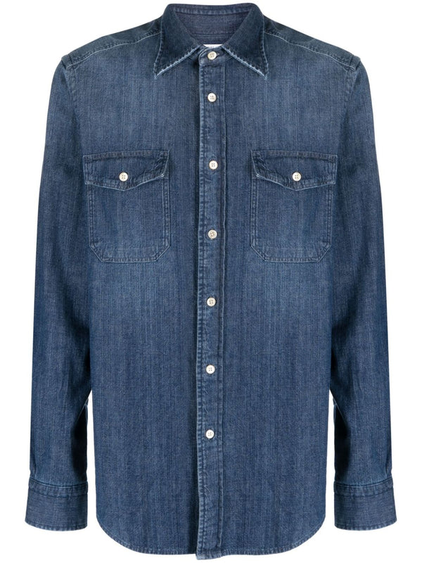 Boglioli Denim button-down shirt