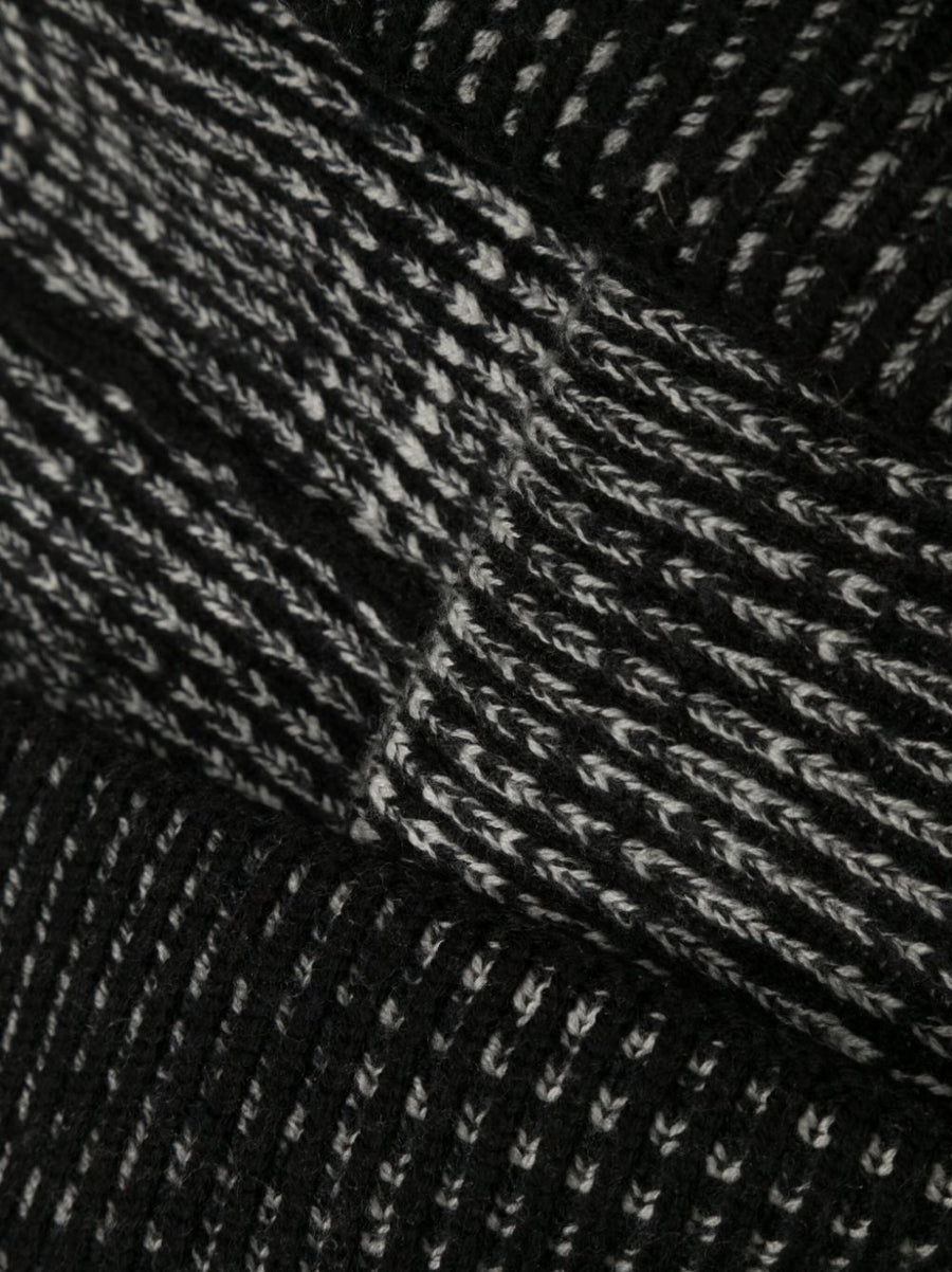 Missoni Two Tone Wool Scarf For Women Circular Knit Luxury Accessory Artisanal Craft Quality