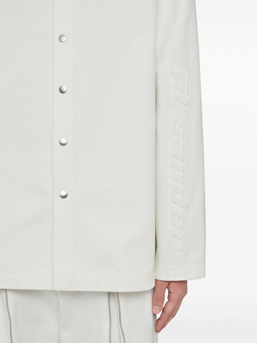 Jil Sander Fashion Organic Cotton Denim Shirt For Men Embossed Logo Quiet Luxury Essential