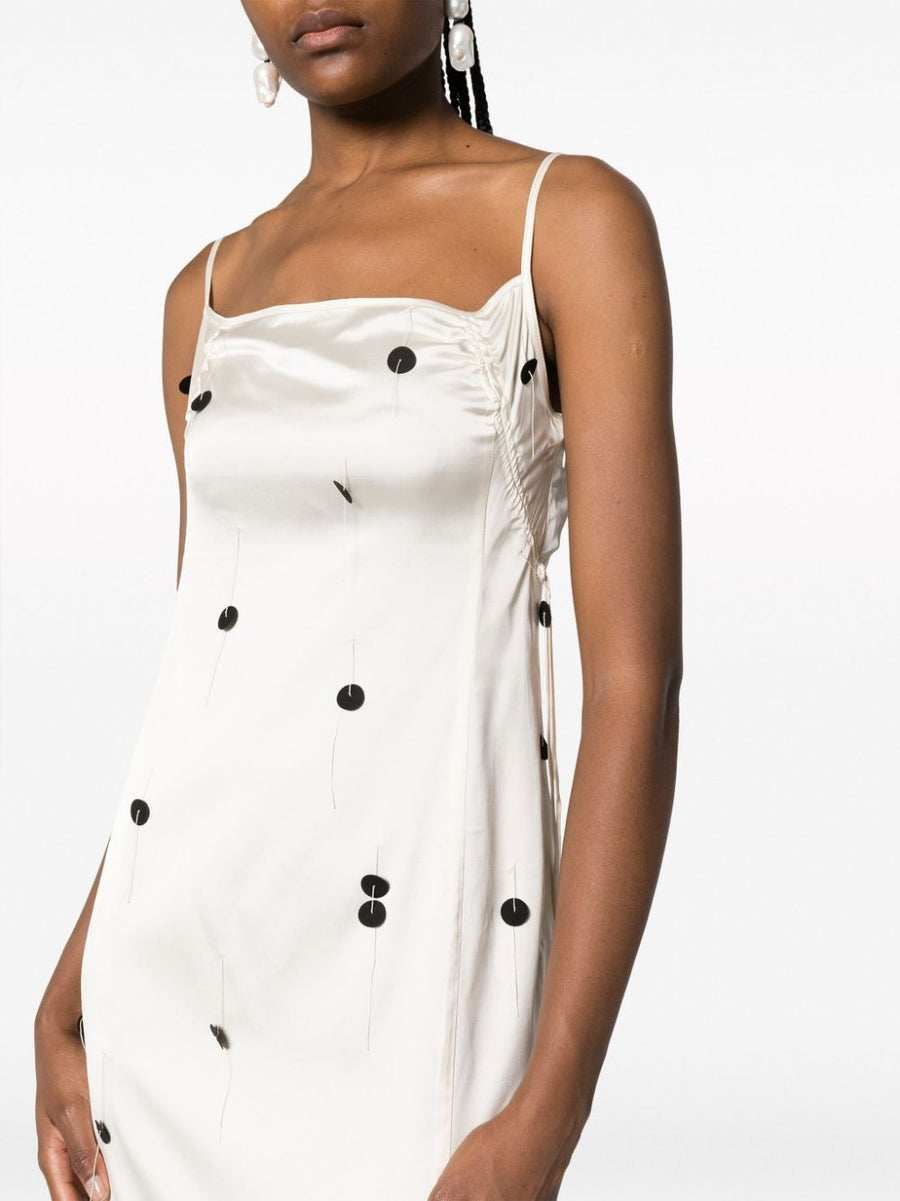 Jacquemus La Robe Chouchou Polka Dot Midi Dress For Women Versatile Resort To Evening Wear