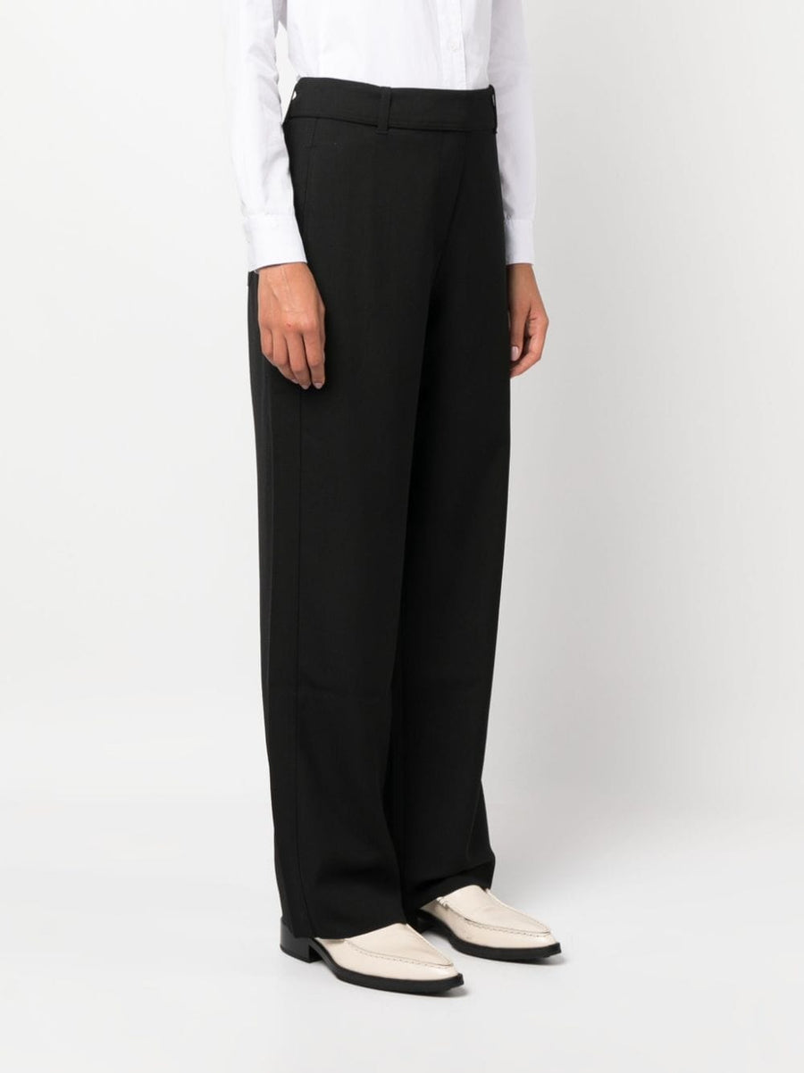Studio Nicholson Wool Blend Trousers For Women High Waist Wide Leg Tailored Workwear