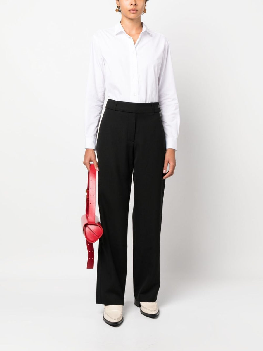 Studio Nicholson Wool Blend Trousers For Women High Waist Wide Leg Tailored Workwear