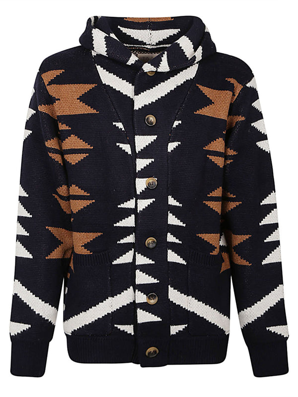 Tooco Ethnic print cardigan