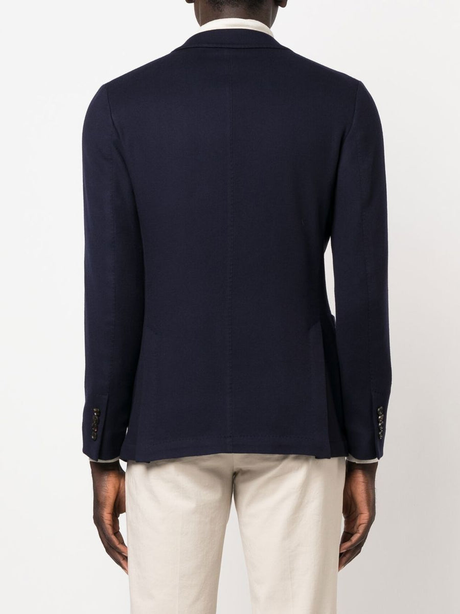 Colombo Wool Single-Breasted Jacket For Men Timeless Tailoring In Navy Wool Versatile Work To Weekend