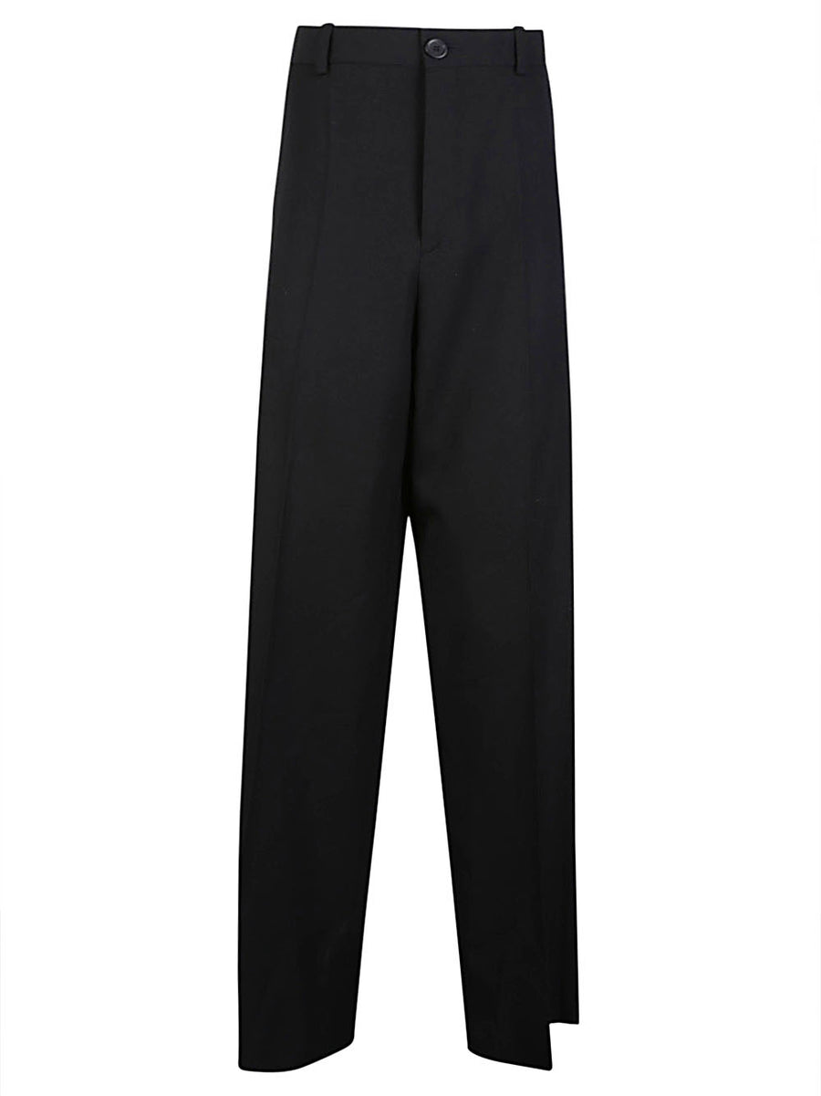 Balenciaga Wool Trousers for Men Large Fit with Premium Tailoring and Versatile Office Wear