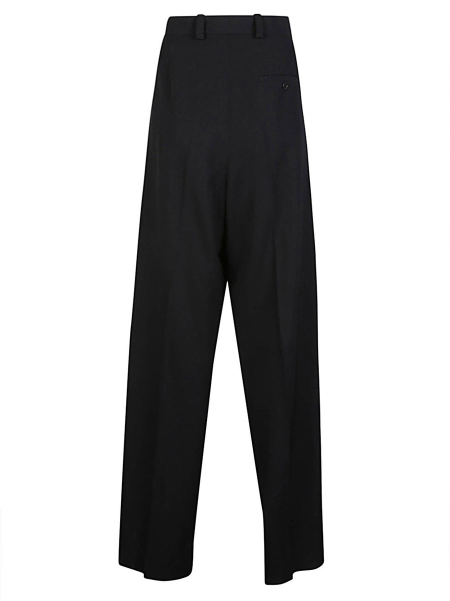 Balenciaga Wool Trousers for Men Large Fit with Premium Tailoring and Versatile Office Wear