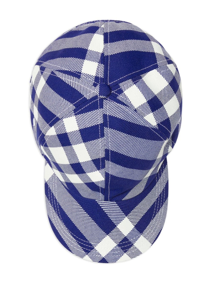 Burberry Checkered Baseball Cap For Women Luxury Casual Style Adjustable Six Panel Fit
