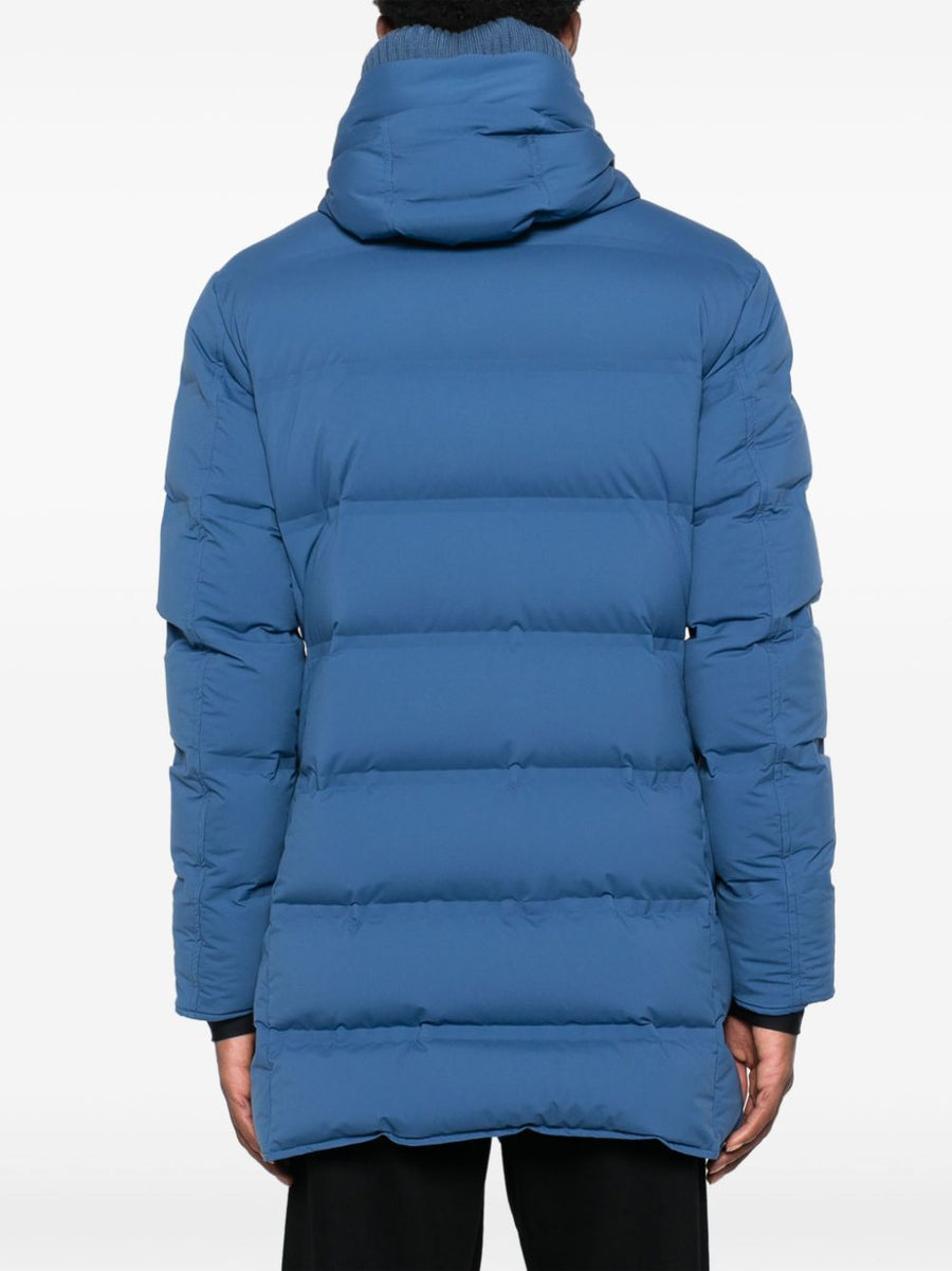 Kired Hooded Down Jacket For Men Warm Powder Blue