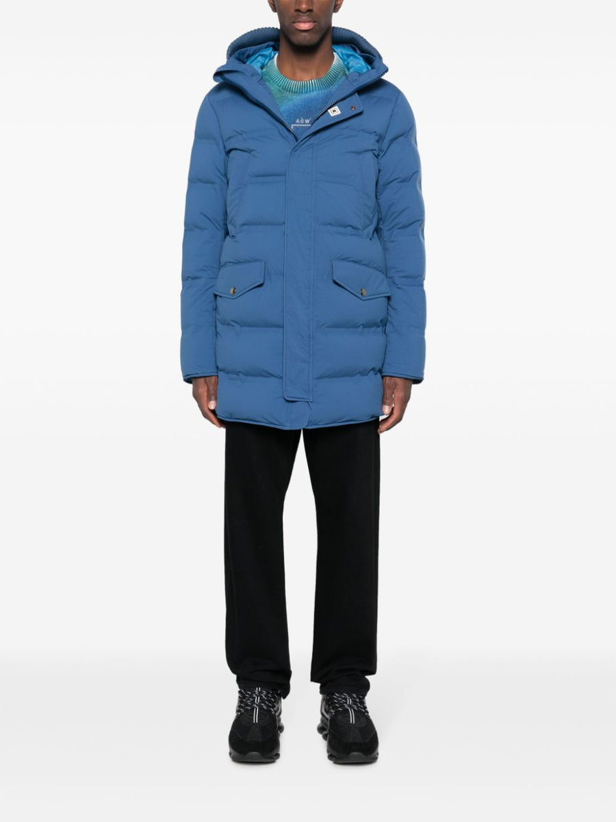 Kired Hooded Down Jacket For Men Warm Powder Blue