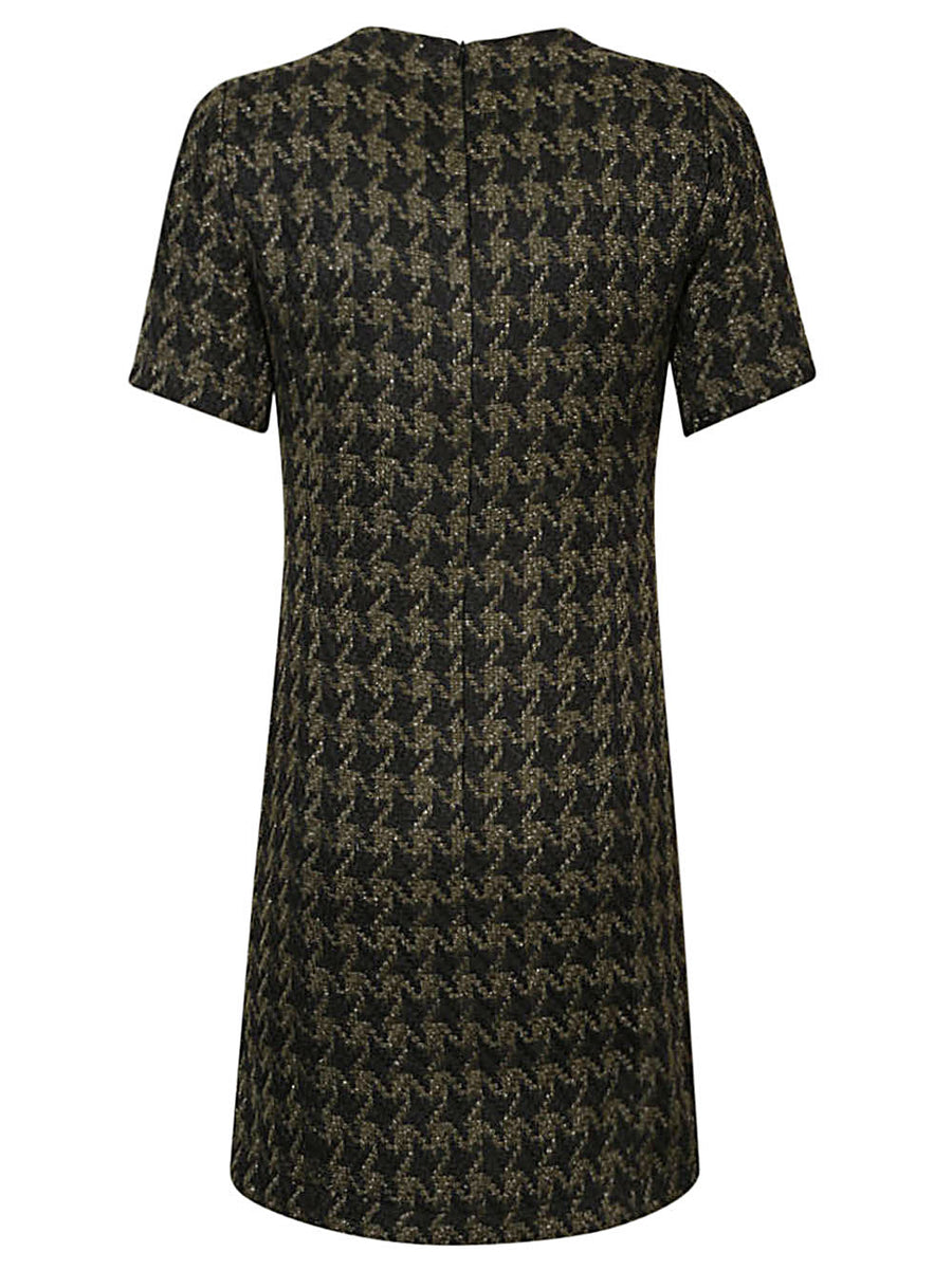 5Progress Houndstooth wool blend short dress