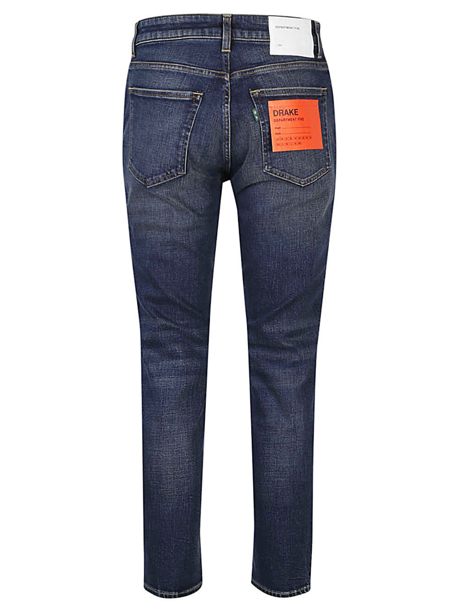 Department 5 Super Slim Denim Jeans For Men Stretch Blue