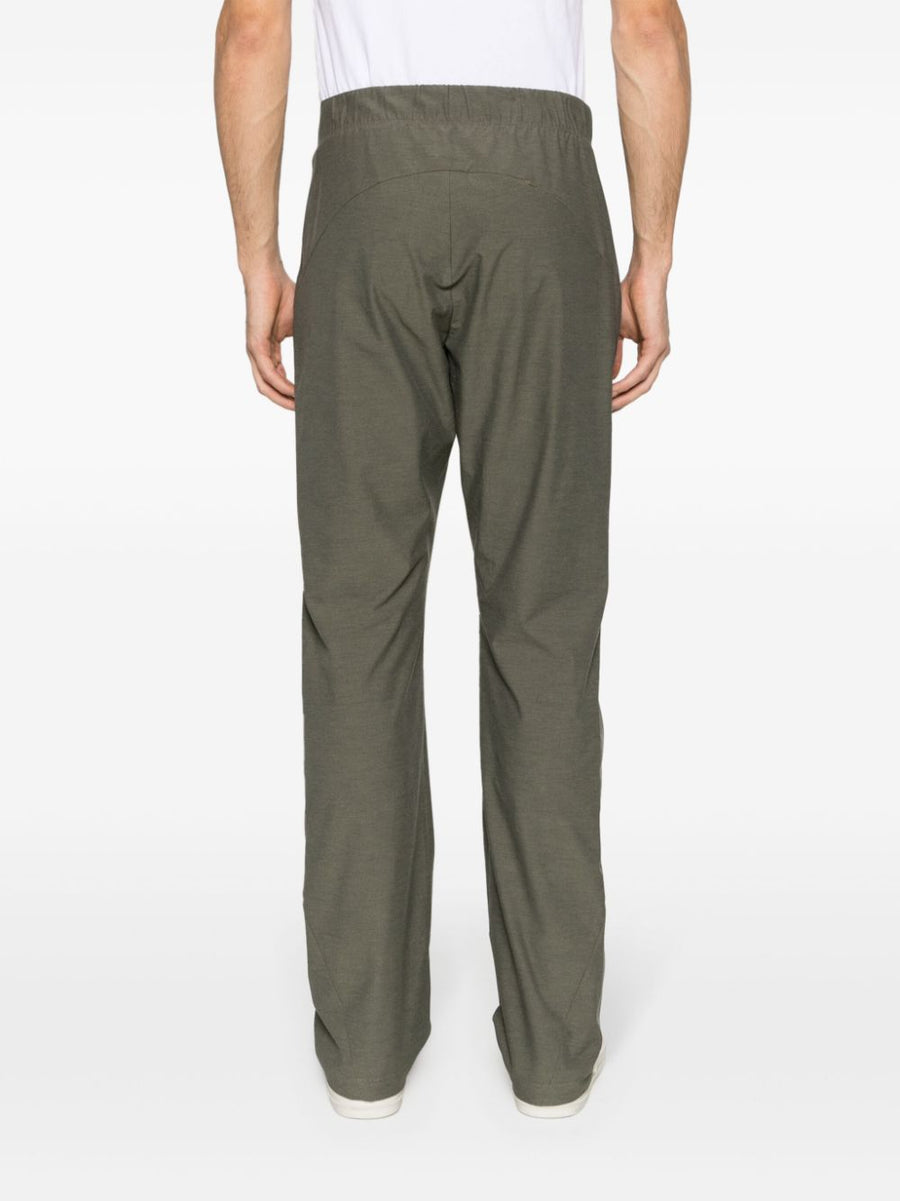 Post Archive Faction Technical Pants Olive Green For Men With Stretch Comfort And Utility