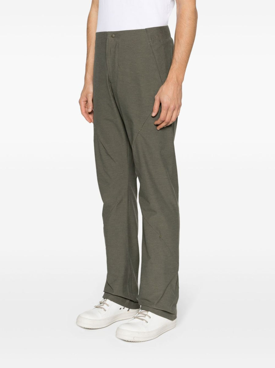 Post Archive Faction Technical Pants Olive Green For Men With Stretch Comfort And Utility