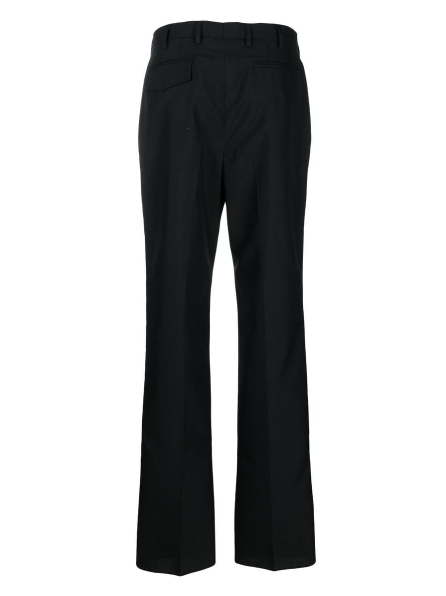 Gabriele Pasini Wool Blend Trousers For Women Premium Tailored Fit With Pleated Detail Office Ready Black