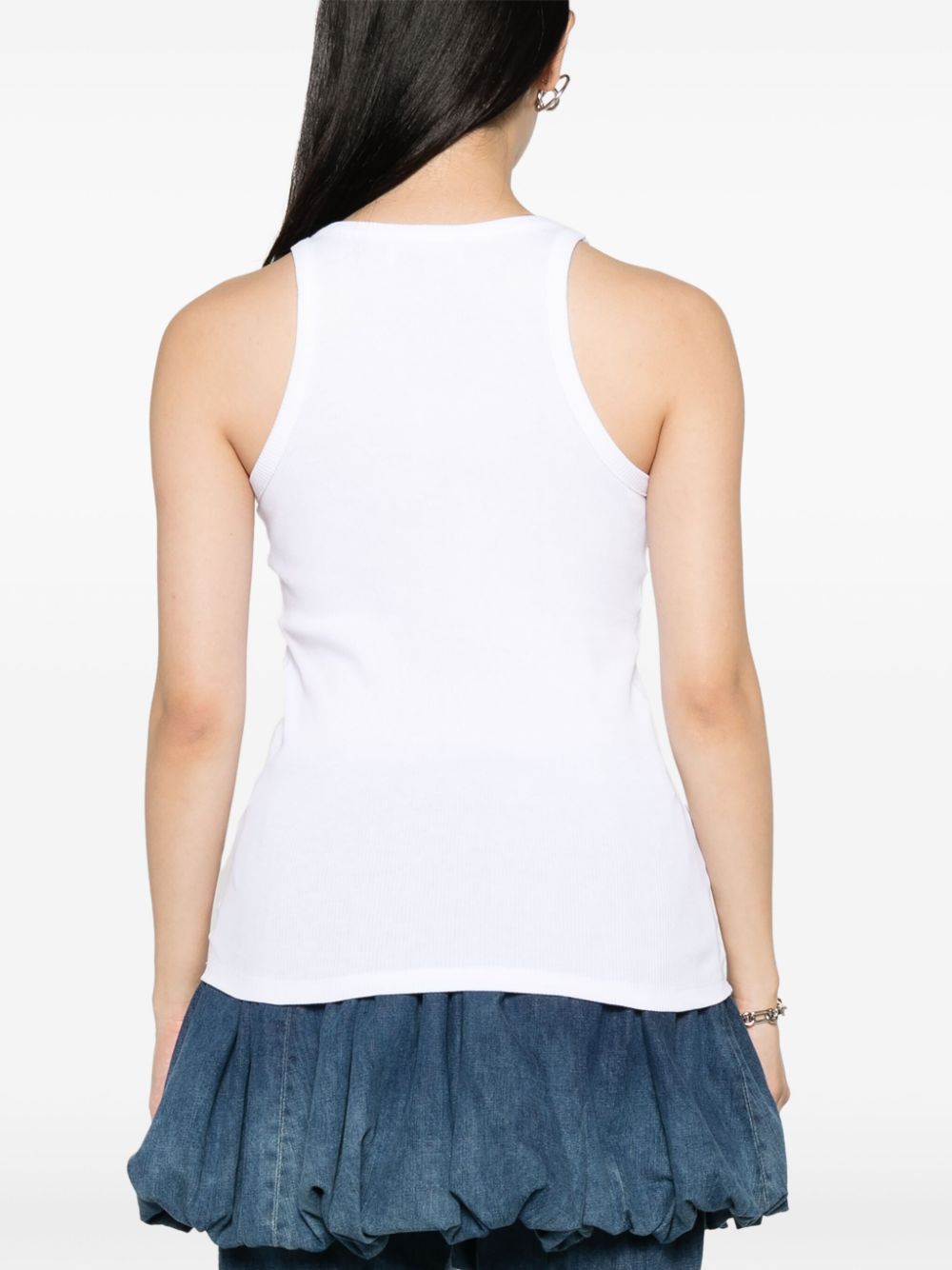 The Attico Ribbed cotton tank top