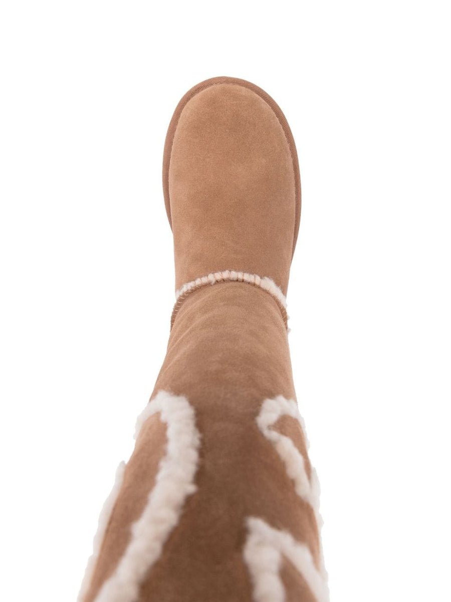 UGG X TELFAR Logo Tall Boot Knee High Shearling Comfort For Fashion Forward Men Everywhere