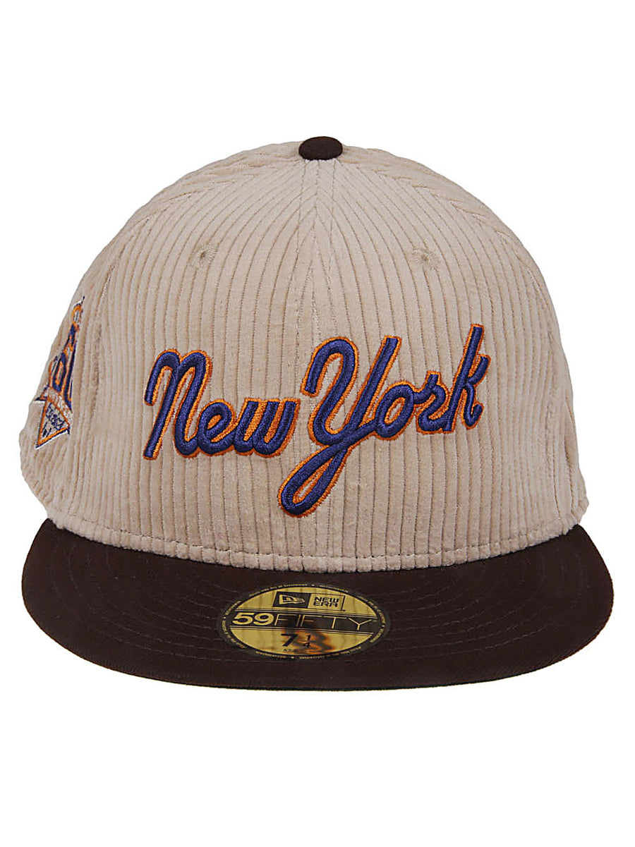 New Era Capsule 59FIFTY Mets Cap Khaki Cotton For Mets Fans Everyday Casual Style