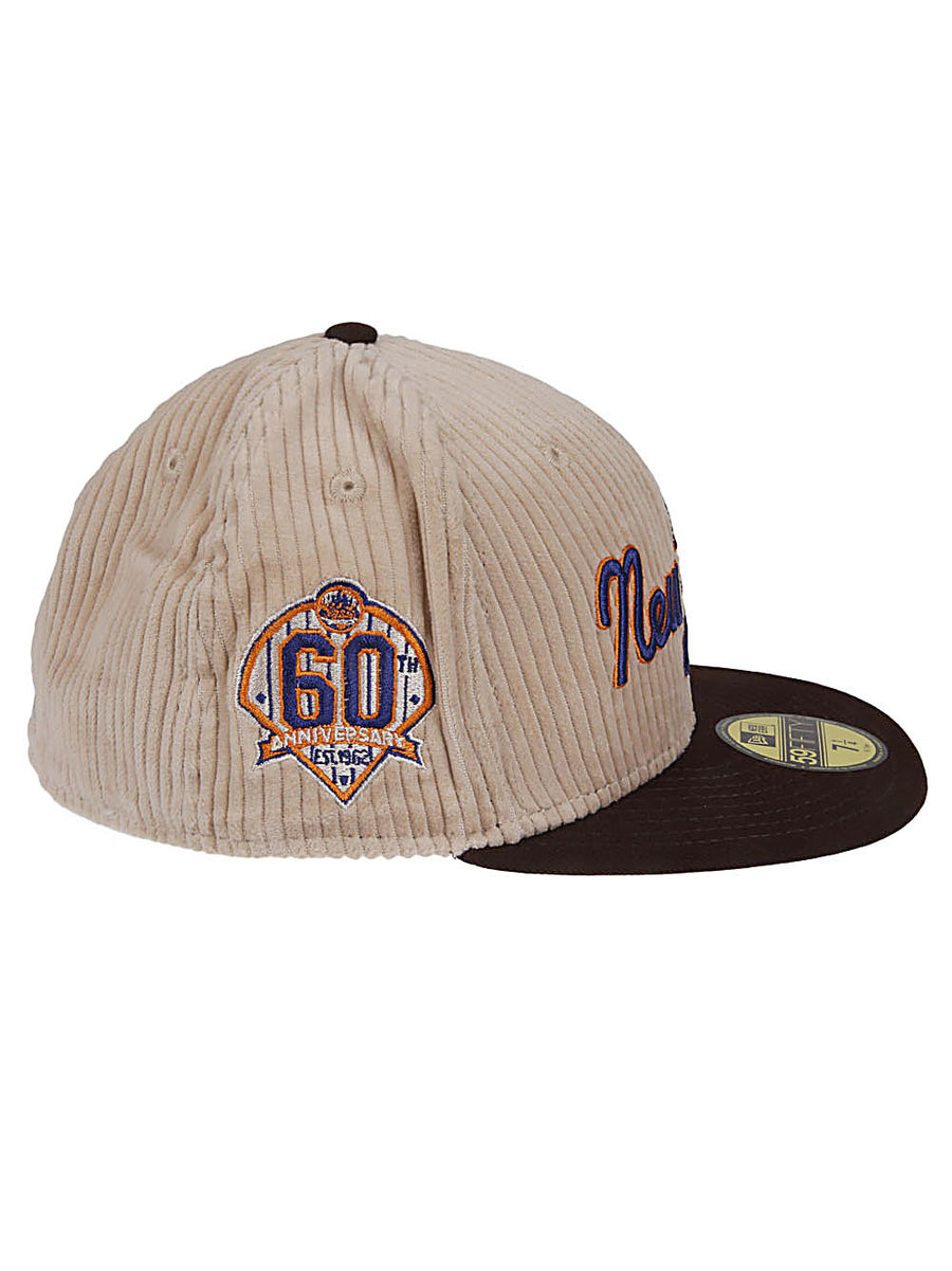 New Era Capsule 59FIFTY Mets Cap Khaki Cotton For Mets Fans Everyday Casual Style