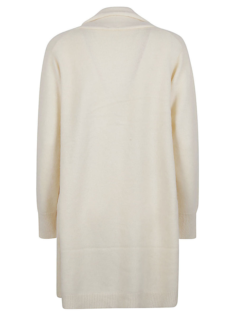 Ct Plage V Neck Wool Cardigan For Women White Luxury Warm Office Wear Wardrobe Essential