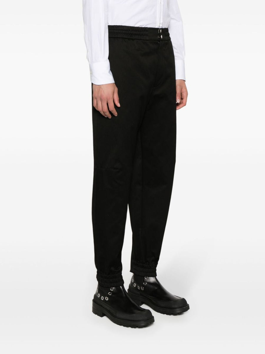 Alexander McQueen Tapered Leg Cotton Trousers For Men Refined Everyday Luxury And Versatile