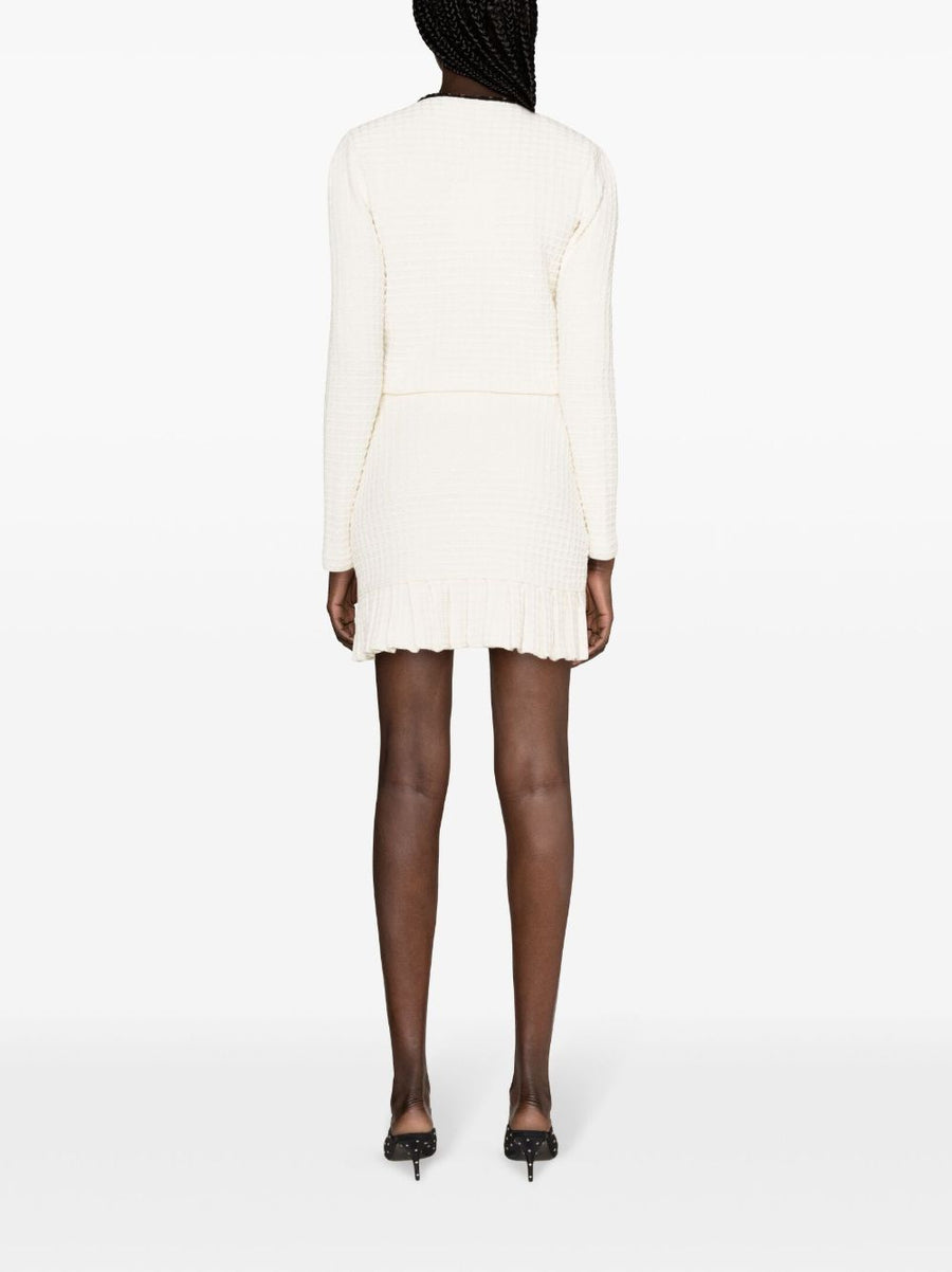 Self-Portrait Waffle-knit mini skirt