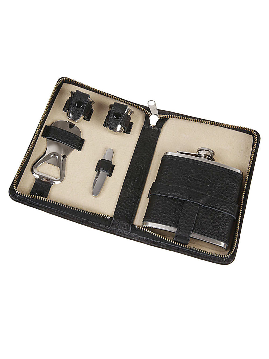 F Hammann Leather Hunting Set Premium Calfskin Travel Organizer For Men On The Go