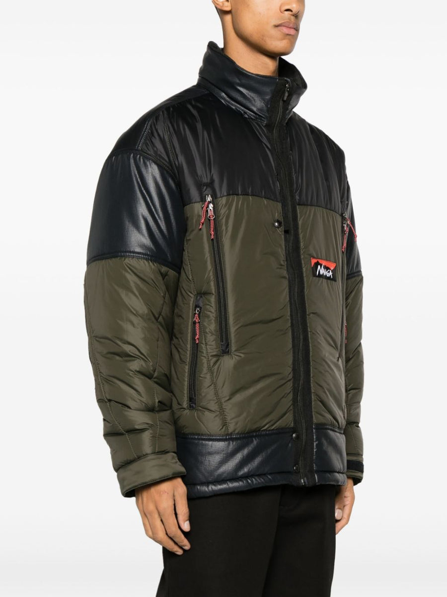 Junya Watanabe Nylon Short Down Jacket for Men Premium Warmth High Neck Padded Urban Style