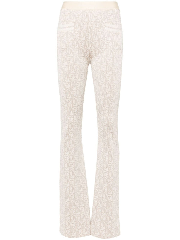 Palm Angels Monogram jacquard knit trousers