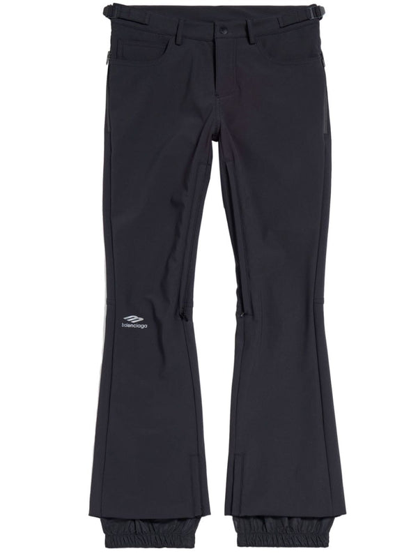 Balenciaga Ski Pants For Women Luxury Stretch Nylon Blend Front Logo Print Ski Ready