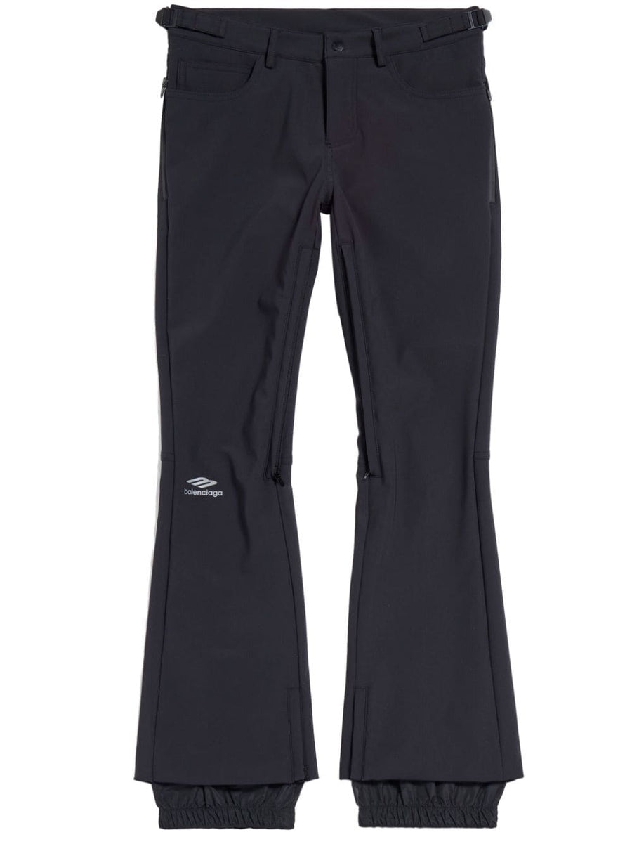 Balenciaga Ski Pants For Women Luxury Stretch Nylon Blend Front Logo Print Ski Ready