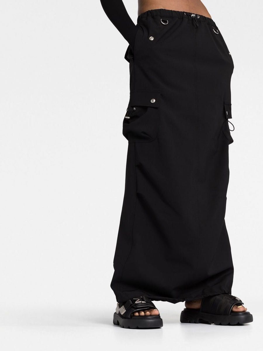 Coperni Tailored Cargo Maxi Skirt Black For Women Refined Utility And City Chic Style