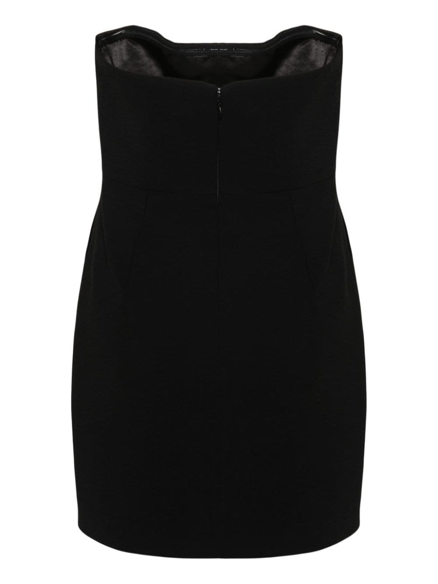 Elea Crepe Mini Dress by The New Arrivals By Ilkyaz Ozel Strapless Bow Detail For Modern Women Polished Versatile