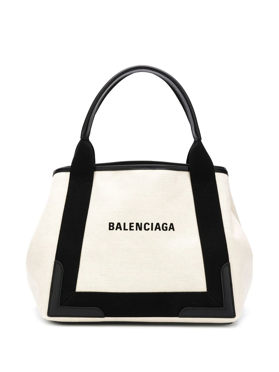Balenciaga Cabas S Canvas Tote With Removable Pouch For Women Luxurious Versatile Everyday Carryall