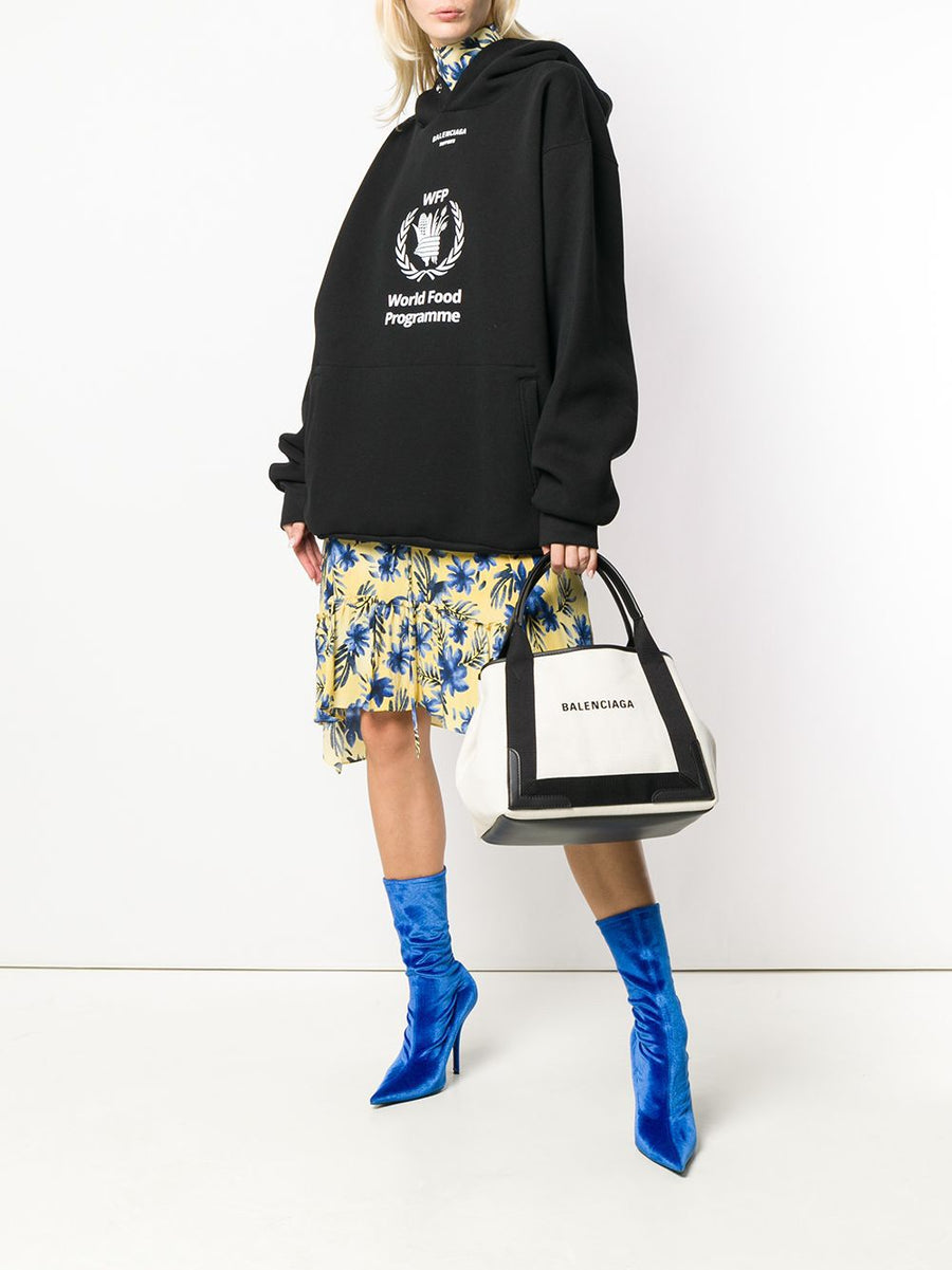 Balenciaga Cabas S Canvas Tote With Removable Pouch For Women Luxurious Versatile Everyday Carryall