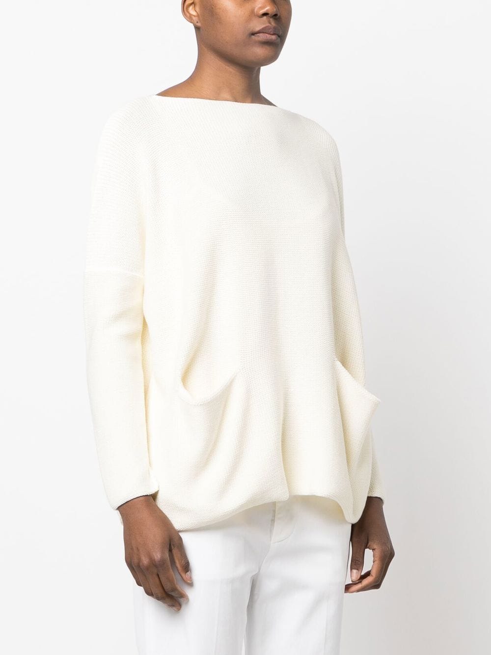 Daniela Gregis Cotton boat neck sweater