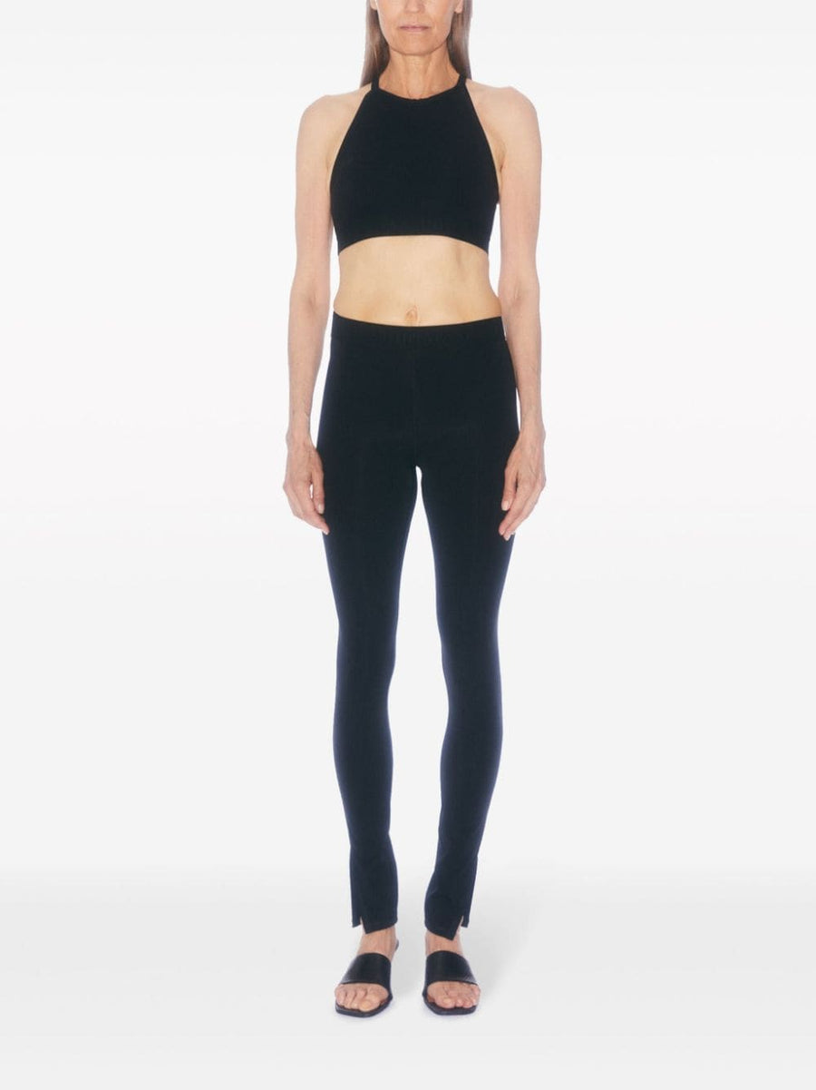 Filippa K Sports Bra High Neck Racerback Black Nylon Blend For Women Premium Supportive Everyday Activewear