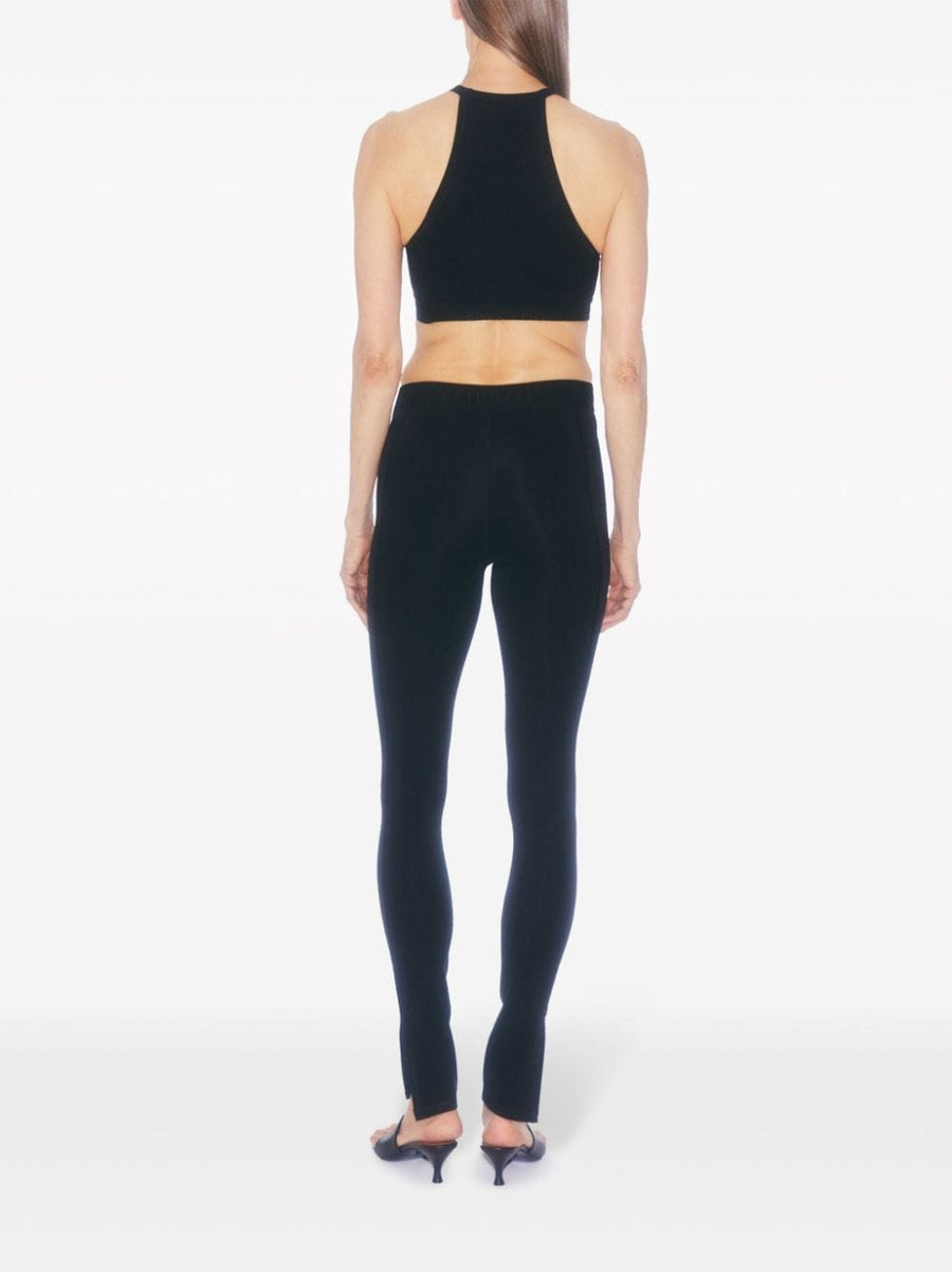 Filippa K Sports Bra High Neck Racerback Black Nylon Blend For Women Premium Supportive Everyday Activewear