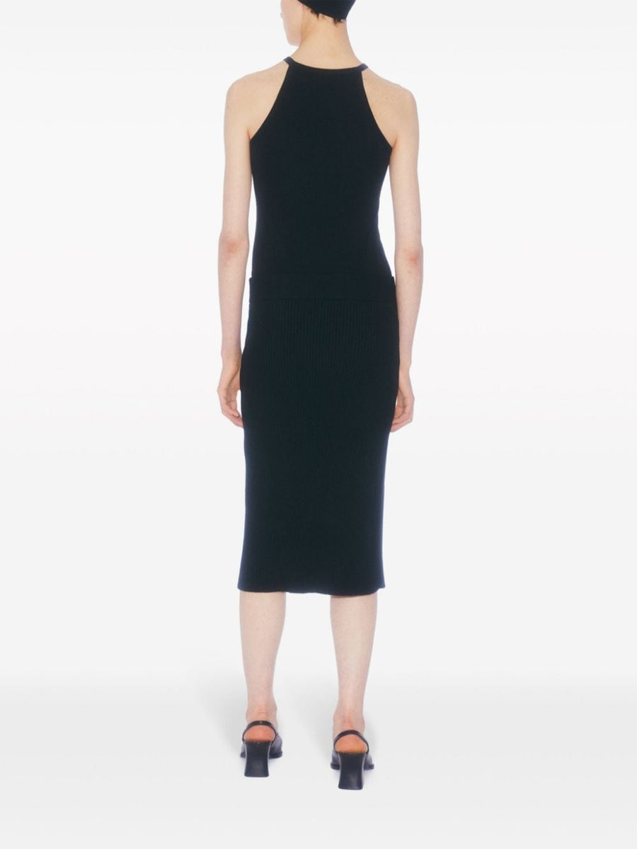 Filippa K Organic Cotton Cable Knit Asymmetrical Skirt For Women Versatile Sustainable Wardrobe Essential