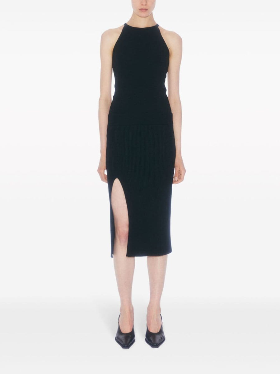 Filippa K Organic Cotton Cable Knit Asymmetrical Skirt For Women Versatile Sustainable Wardrobe Essential
