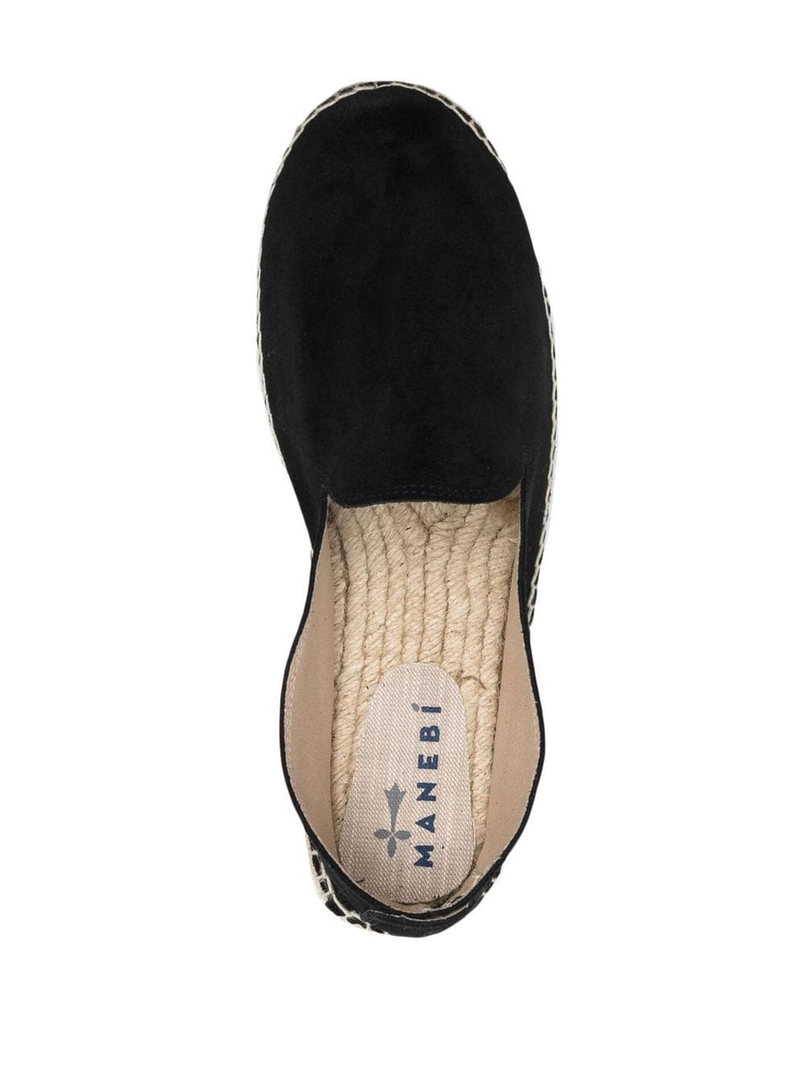 Manebí Hamptons Suede Espadrilles For Men With Braided Raffia Sole Coastal Luxury Slip On
