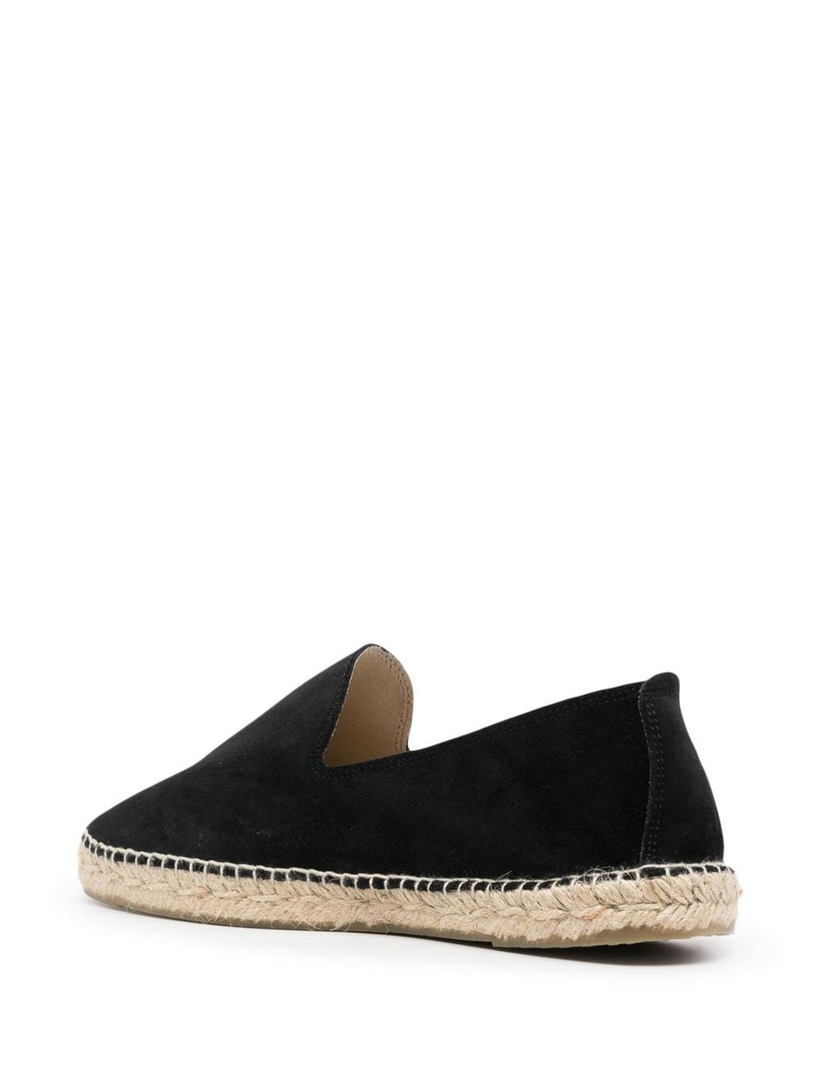 Manebí Hamptons Suede Espadrilles For Men With Braided Raffia Sole Coastal Luxury Slip On