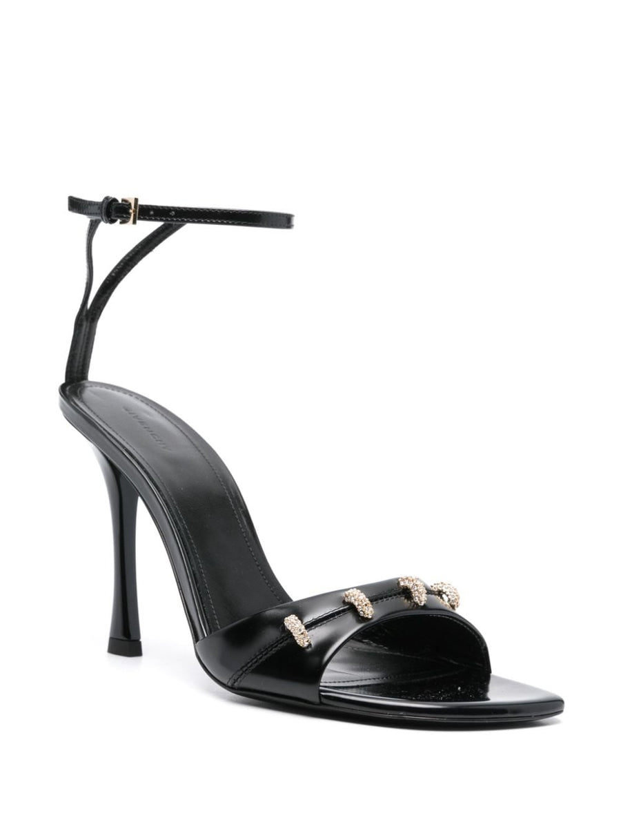 Givenchy Crystal Embellished Sandals 100mm Heel For Women Luxurious Evening Glamour