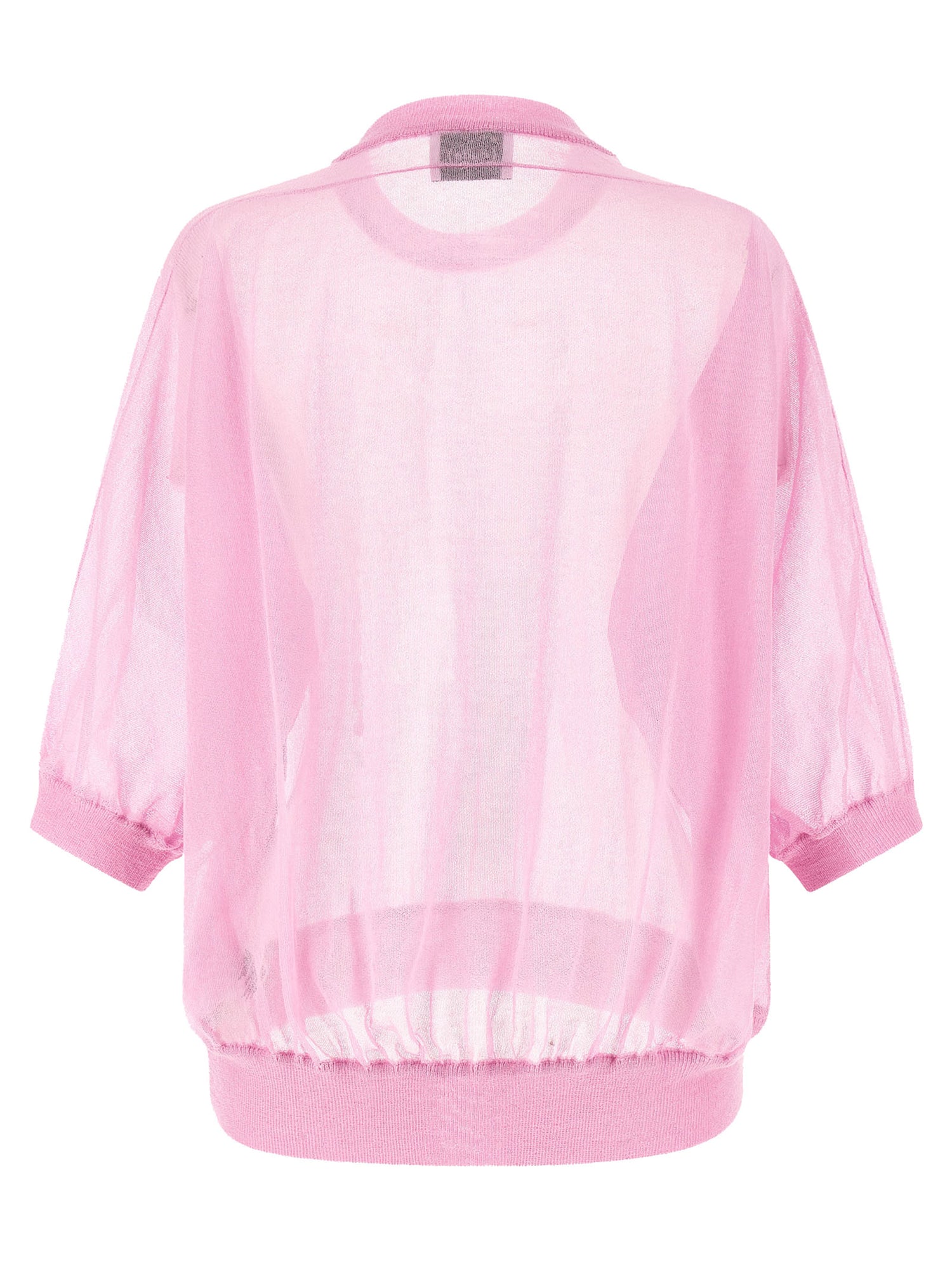 Nude Semi-sheer Cotton Sweater